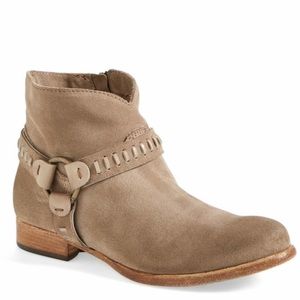 Alberto Fermani grey suede Sofia ankle boots